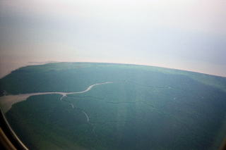 カリマンタン上空から画像