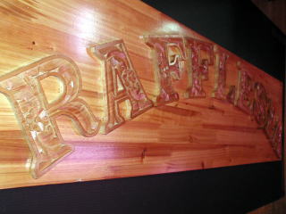 ラフレシアの木製看板